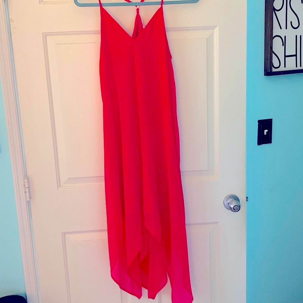 Fuchsia Mid Length Wedding Guest Dress